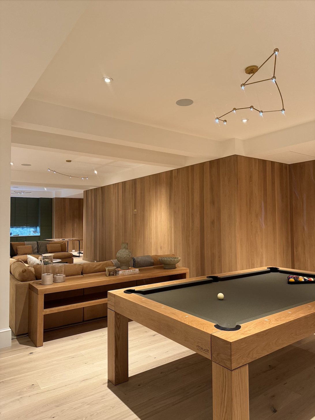 fallon custom builders, social spaces, pool table