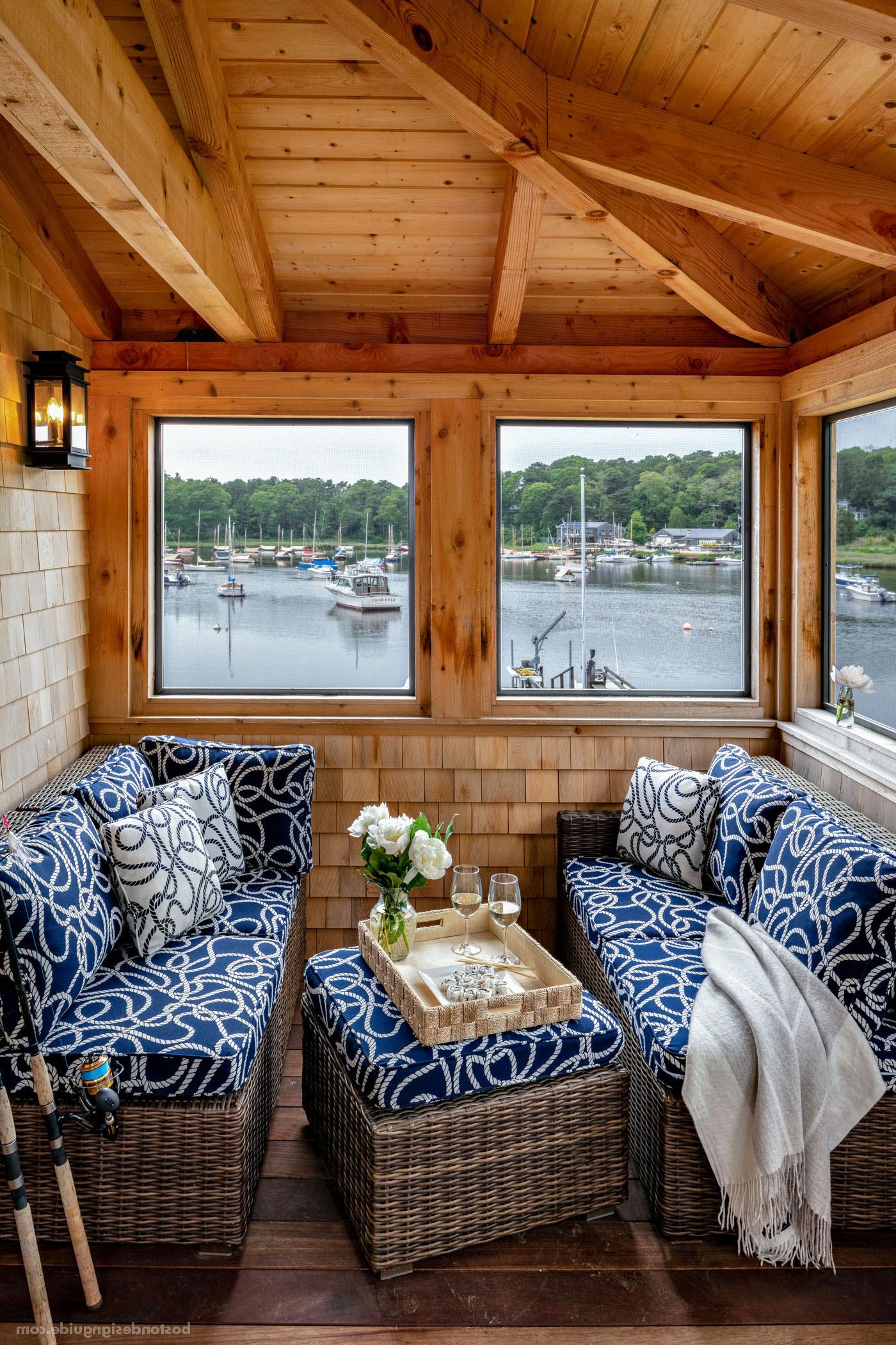 Cedar boathouse by McPhee and Associates