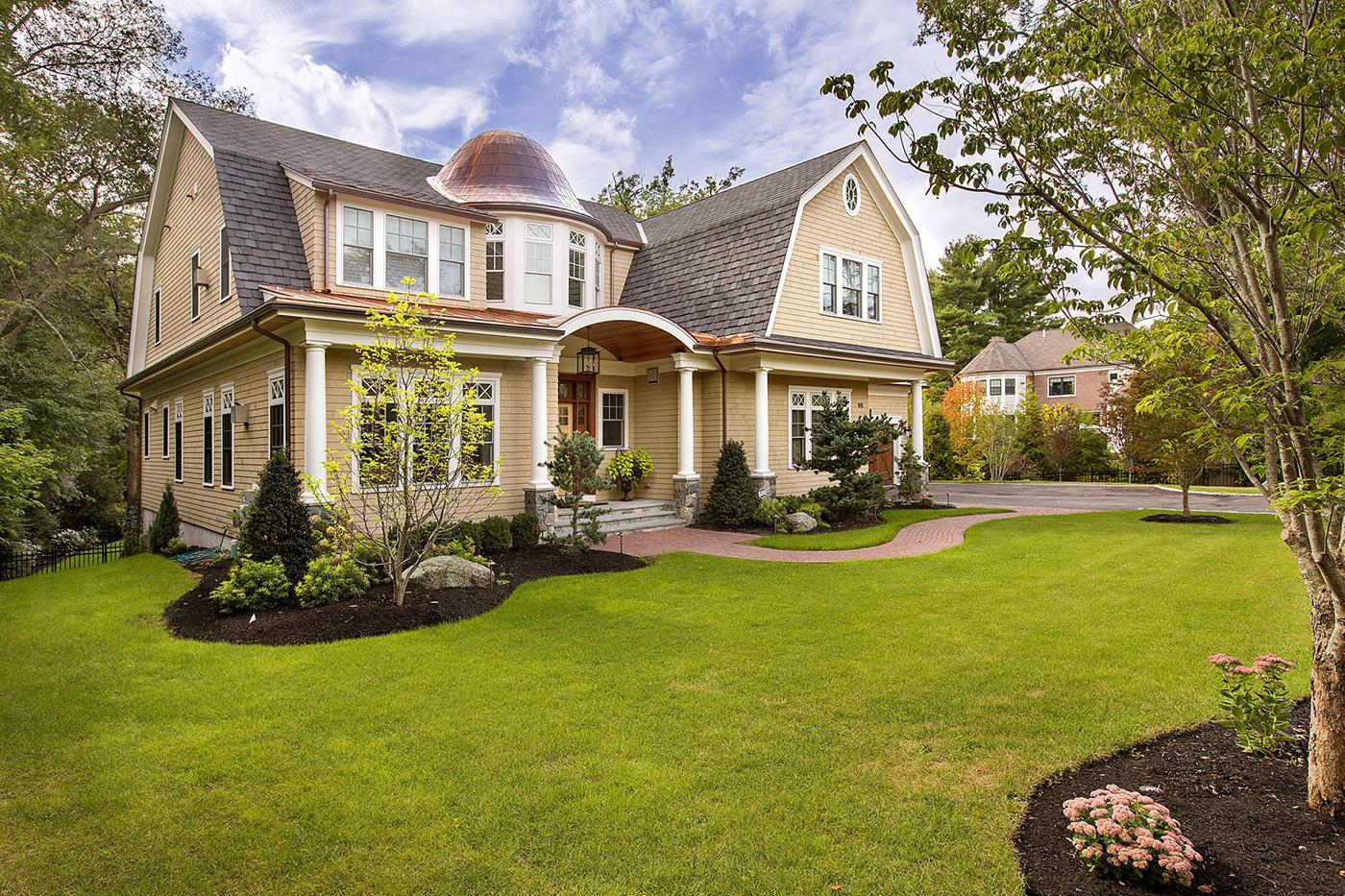 High-end custom home with curb appeal by Peter Sachs Architect