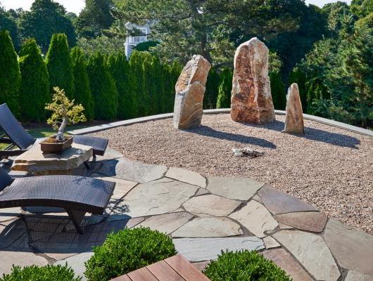 Modern Asian Art Garden by Amy Martin Landscape Design